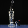 Honeycomb Neck Concentrate Rig Hookah Glass Smoking Water Pipes (ES-GB-304)